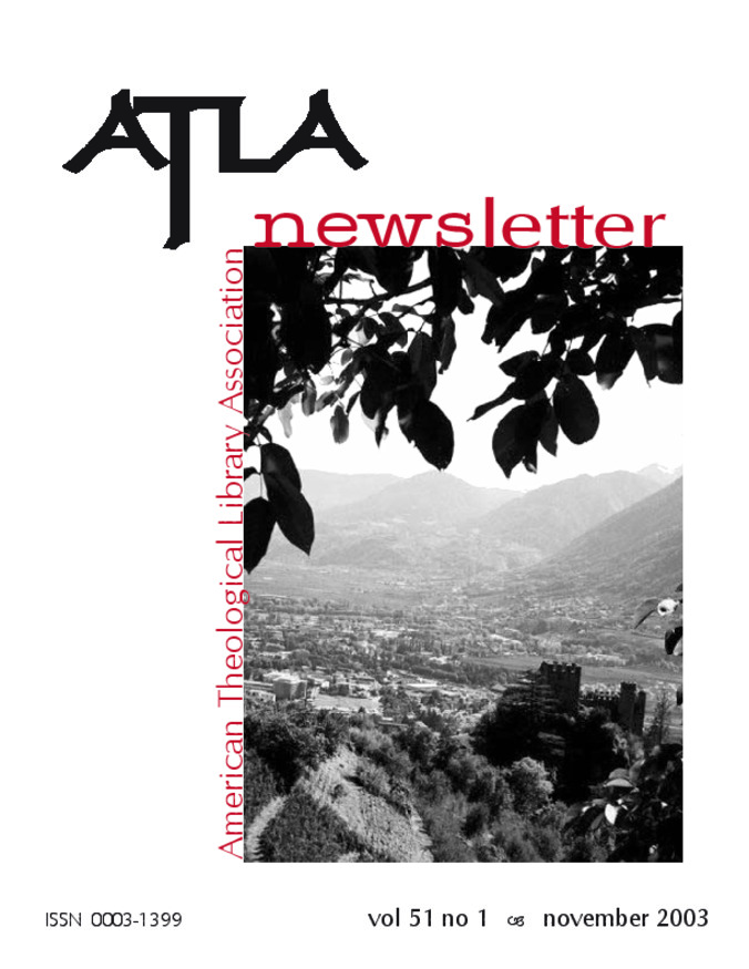 Atla Newsletter Volume 51 Number 1 miniatura