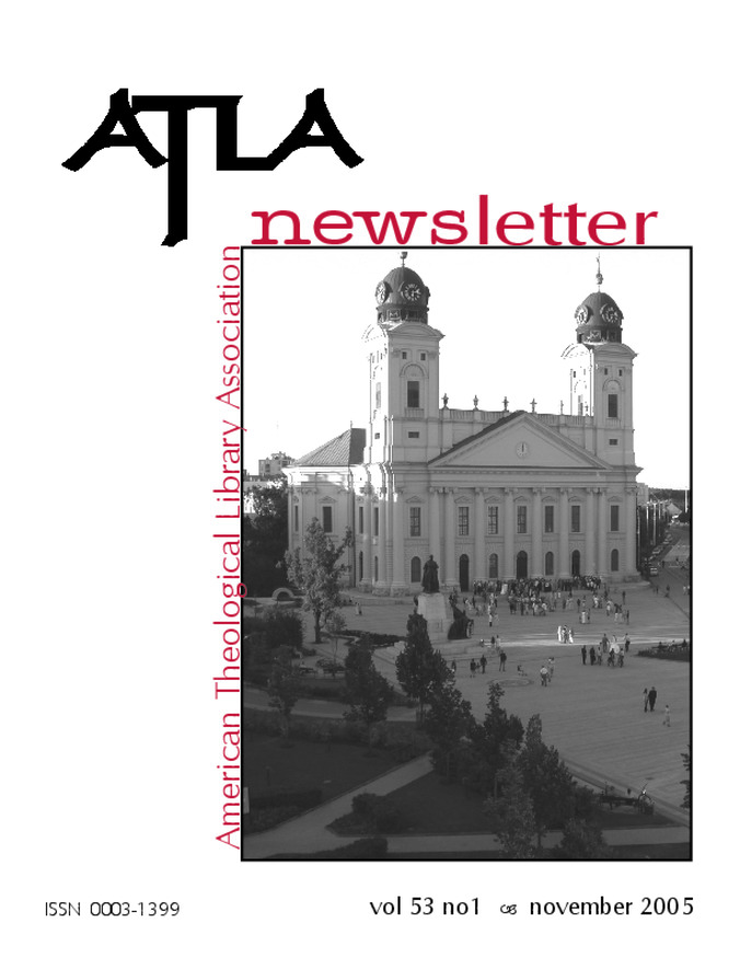 Atla Newsletter Volume 53 Number 1 Miniaturansicht