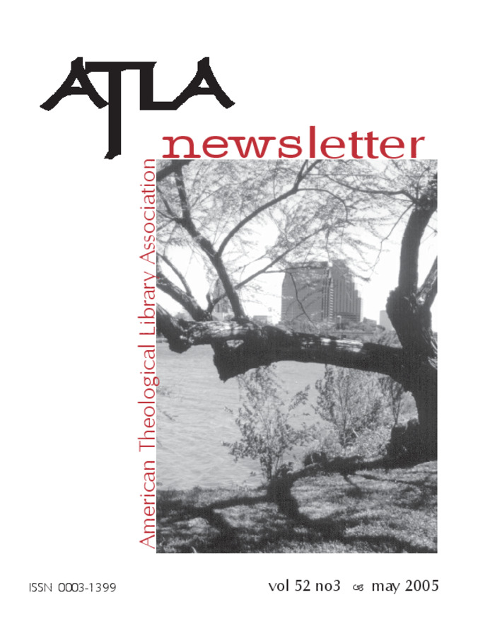 Atla Newsletter Volume 52 Number 3 Thumbnail