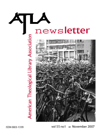 Atla Newsletter Volume 55 Number 1 Thumbnail