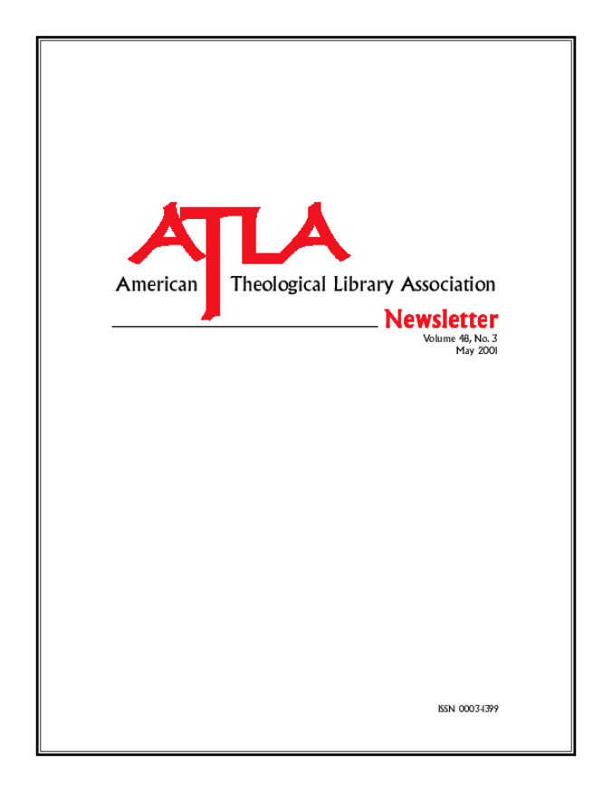 Atla Newsletter Volume 48 Number 3 Miniature