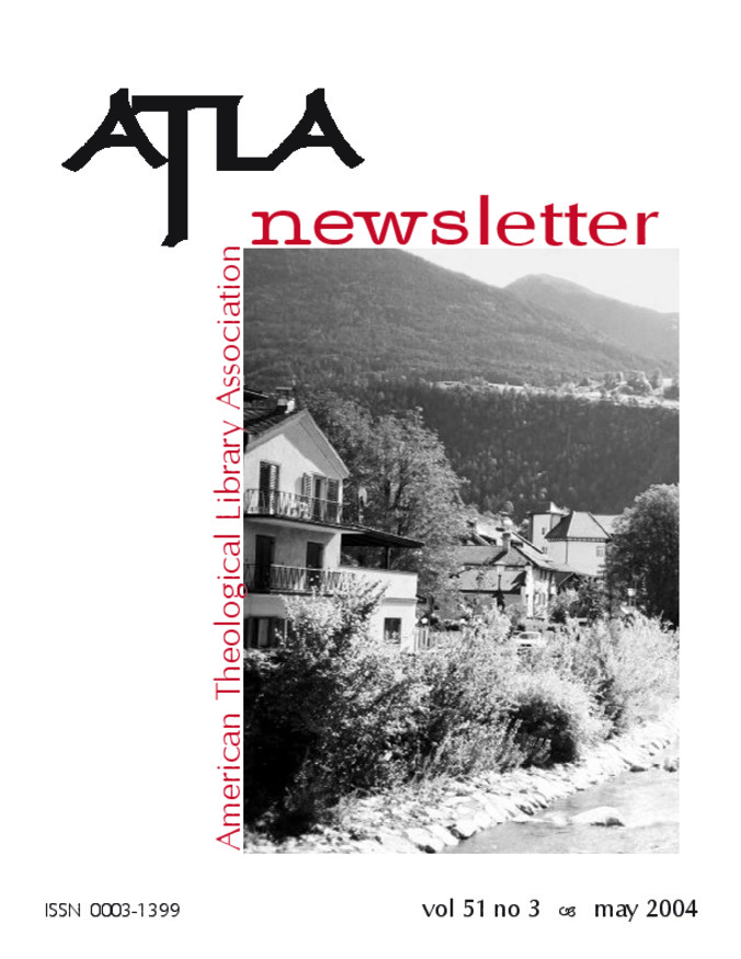 Atla Newsletter Volume 51 Number 3 Thumbnail