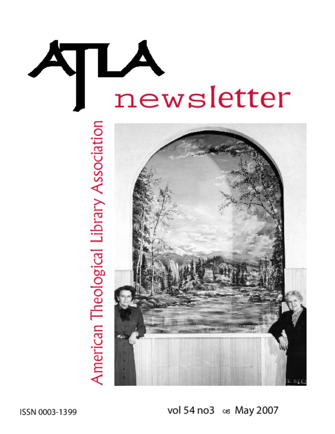 Atla Newsletter Volume 54 Number 3 Thumbnail