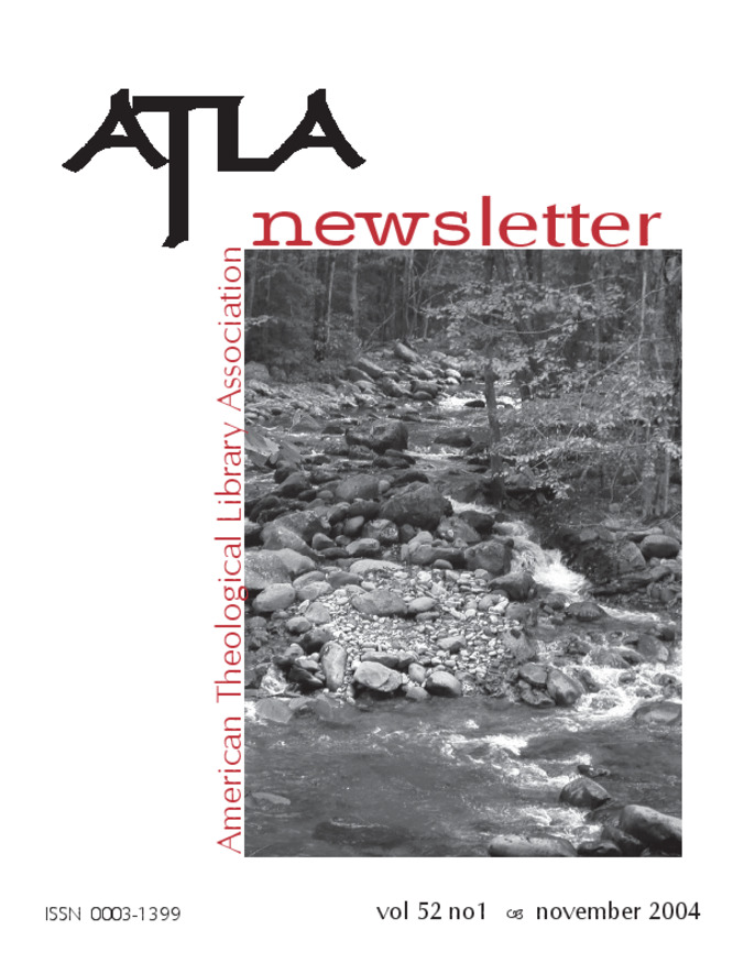 Atla Newsletter Volume 52 Number 1 miniatura